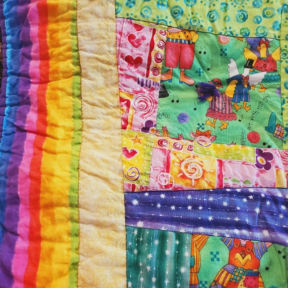 🎁 FARM ANIMALS Handmade Quilt - Picture 2 of 7